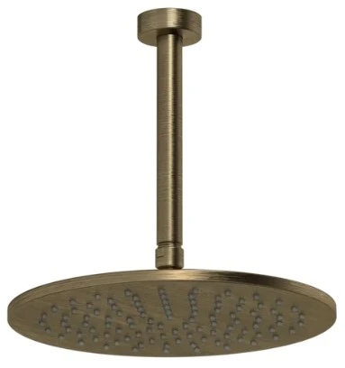Gessi Ingranaggio douche de tête au plafond orientable. Antique Laiton