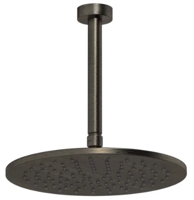 GESSI Ingranaggio Douchette au plafond avec bras orientable, longueur à la demande. Aged Bronze