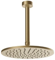 GESSI Ingranaggio Douchette au plafond avec bras orientable, longueur à la demande. Warm Bronze Br. PVD
