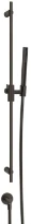 GESSI Ingranaggio Barre de douche complète avec douchette anticalcaire, flexibles 1,50 m et sortie murale coudée. Aged Bronze