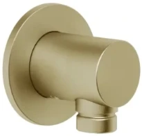 GESSI Ingranaggio Sortie murale coudée. Brushed Brass PVD