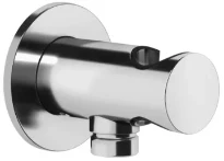 GESSI Ingranaggio Sortie murale coudée avec support fixe pour douchette. chromé