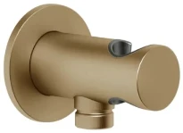 Gessi Ingranaggio Sortie murale coudée avec support fixe pour douchette. Warm Bronze Br. PVD