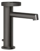 GESSI Anello Mitigeur lavabo, avec vidage et flexibles de raccordement. Black Metal Brossé PVD