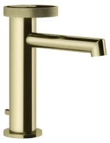 GESSI Anello Mitigeur lavabo, avec vidage et flexibles de raccordement. Brass PVD
