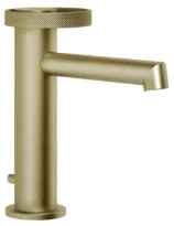 GESSI Anello Mitigeur lavabo, avec vidage et flexibles de raccordement. Brushed Brass PVD
