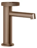 GESSI Anello Mitigeur lavabo, sans vidage, avec flexibles de raccordement. Cuivre Brossé PVD