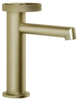 GESSI Anello Mitigeur lavabo, sans vidage, avec flexibles de raccordement. Brushed Brass PVD