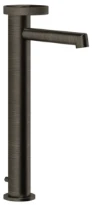 GESSI Anello Mitigeur lavabo réhaussé, bec court, avec vidage et flexibles de raccordement Aged Bronze