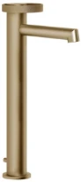 GESSI Anello Mitigeur lavabo réhaussé, bec court, avec vidage et flexibles de raccordement Warm Bronze Br. PVD