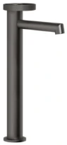 GESSI Anello Mitigeur lavabo réhaussé, bec court, sans vidage, avec flexibles de raccordement. Black Metal Brossé PVD