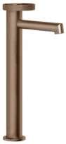 GESSI Anello Mitigeur lavabo réhaussé, bec court, sans vidage, avec flexibles de raccordement. Cuivre Brossé PVD