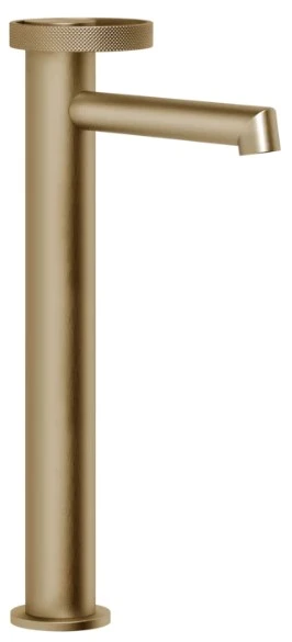 GESSI Anello Mitigeur lavabo réhaussé, bec court, sans vidage, avec flexibles de raccordement. Warm Bronze Br. PVD