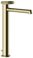 GESSI Anello Mitigeur lavabo réhaussé, bec long, avec vidage et flexibles de raccordement. Brass PVD