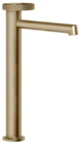 Gessi Anello Mitigeur lavabo rehaussé, bec long, sans vidage, avec flexibles de raccordement. Warm Bronze Br. PVD