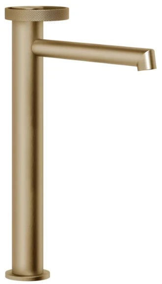 PF63306#726 Gessi Anello Mengkraan Wastafel hoog, lange uitloop zonder waste met buigzame aansluitslangen Warm Bronze Br. PVD