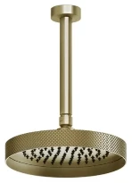 GESSI Anello Pomme de douche au plafond orientable. Brushed Brass PVD