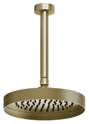 GESSI Anello Pomme de douche au plafond orientable. Brushed Brass PVD