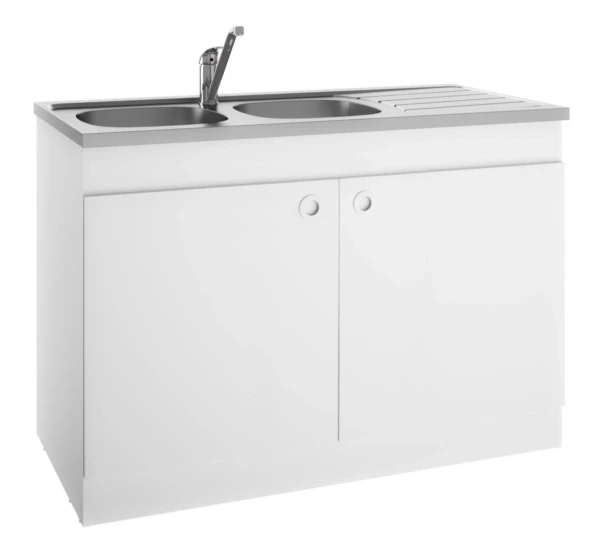 Néova Décliq onderkast voor keuken 1200 x 586 x 822 mm - zelf te monteren - 2 deuren - wit