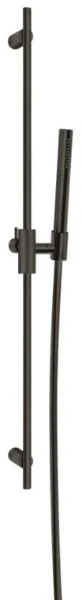 GESSI Anello Barre de douche complète avec douchette anticalcaire, flexibles 1,50 m Aged Bronze