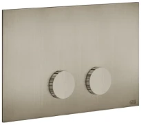 GESSI Ingranaggio Total Look Plaques de déclenchement pour Geberit SIgma 8 e Sigma 12 Finox Brushed Nickel