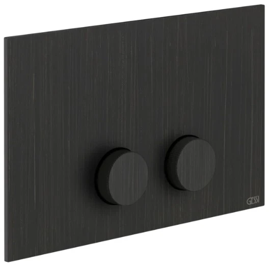 Gessi Ingranaggio Total Look plaque de commande pour Geberit Sigma 8 et Sigma 12 Aged Bronze