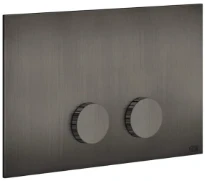 GESSI Ingranaggio Total Look Plaques de déclenchement pour Geberit SIgma 8 e Sigma 12 Black Metal Brossé PVD