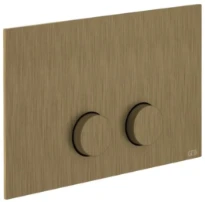Gessi Ingranaggio Total Look plaque de commande pour Geberit Sigma 8 et Sigma 12 Antique Laiton