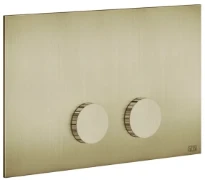 GESSI Ingranaggio Total Look Plaques de déclenchement pour Geberit SIgma 8 e Sigma 12 Brushed Brass PVD