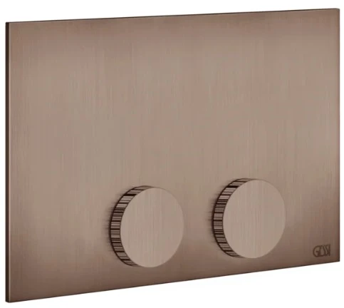 GESSI Ingranaggio Total Look Plaques de déclenchement pour TECE Cuivre Brossé PVD
