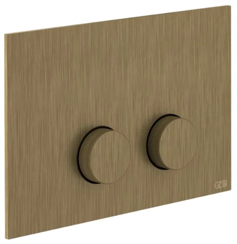 GESSI Ingranaggio Total Look Plaques de déclenchement pour TECE Antique Laiton