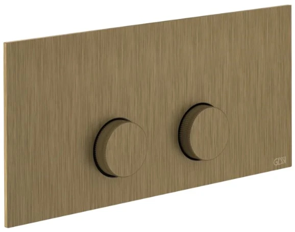 GESSI Ingranaggio Total Look Plaques de déclenchement pour VIEGA PREVISTA Antique Laiton