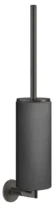 GESSI Anello Accessories Porte-balayette mural noir. Black Metal Brossé PVD
