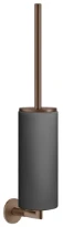 GESSI Anello Accessories Porte-balayette mural noir. Cuivre Brossé PVD