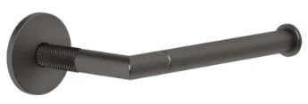 Gessi Anello Accessories Horizontale of verticale wand-toiletrolhouder Geb. Zwart Metaal PVD