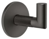 GESSI Anello Accessories Patère. Black Metal Brossé PVD