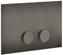 Gessi Anello Total Look Plaques de commande pour Geberit SIgma 8 e Sigma 12 Black Metal Brossé PVD