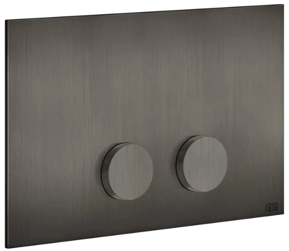 Gessi Anello Total Look Plaques de commande pour Geberit SIgma 8 e Sigma 12 Black Metal Brossé PVD