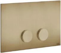 GESSI Anello Total Look Plaques de déclenchement pour Geberit SIgma 8 e Sigma 12 Warm Bronze Br. PVD