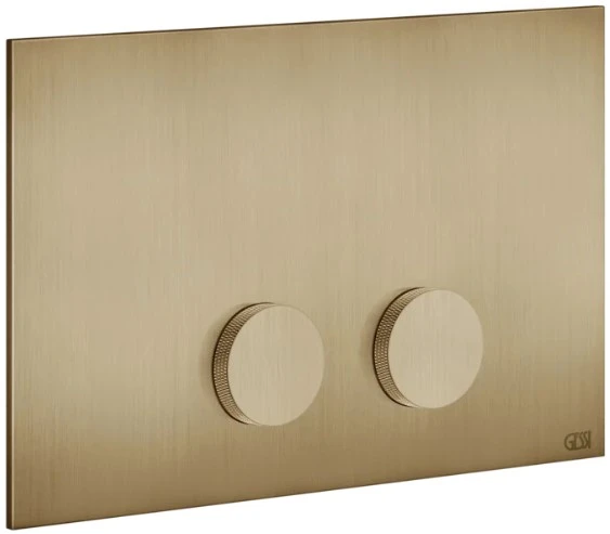 GESSI Anello Total Look Plaques de déclenchement pour Geberit SIgma 8 e Sigma 12 Warm Bronze Br. PVD