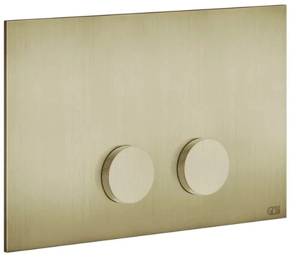 GESSI Anello Total Look Plaques de déclenchement pour Geberit SIgma 8 e Sigma 12 Brushed Brass PVD