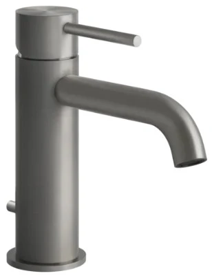 54001#239 Gessi Gessi316 wastafelmengkraan met lediging - Steel Brushed