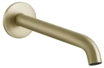GESSI Flessa Bec de lavabo mural long Brushed Brass PVD