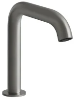 GESSI Flessa Mitigeur lavabo electronique fourni avec 2 robinets sous-lavabo pourcontrôle de la température et du débit. FLESSA. Steel Brushed