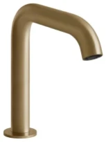 Gessi Flessa Mitigeur lavabo électronique fourni avec 2 robinets sous-lavabo pour contrôle de la température et du débit. FLESSA. Warm Bronze Br. PVD
