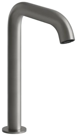 GESSI Flessa Mitigeur lavabo electronique fourni avec 2 robinets sous-lavabo pourcontrôle de la température et du débit. FLESSA. Steel Brushed