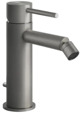 GESSI Flessa Mitigeur bidet, avec flexibles de raccordement et vidage. Steel Brushed