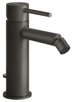 GESSI Flessa Mitigeur bidet, avec flexibles de raccordement et vidage. Black Metal Brossé PVD