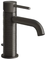 GESSI Trame Mitigeur lavabo, avec vidage et flexibles de raccordement. Black Metal Brossé PVD