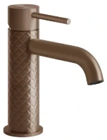 GESSI Intreccio Mitigeur lavabo, sans vidage, avec flexibles de raccordement. Cuivre Brossé PVD